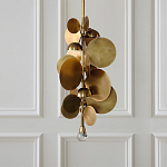 Люстра креативная из дисков цвета латунь Constellation Light and Style варинант исполнения - 2 | Loft Concept в Перми