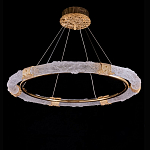 Люстра в форме кольца с золотым декором Warm Heavenly Light варинант исполнения - 1 | Loft Concept в Перми