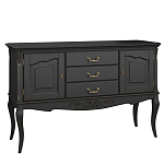 Консоль черная из массива бука с ящиками в стиле прованс Black Provence варинант исполнения - 2 | Loft Concept в Перми