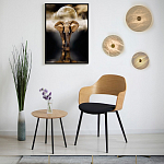 Бра в форме диска из натурального камня с декоративным центральным элеменом Cryptocrystalline Stone варинант исполнения - 2 | Loft Concept в Перми