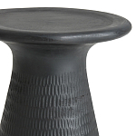 Круглый приставной столик из массива манго Piero Black Side Table варинант исполнения - 2 | Loft Concept в Перми