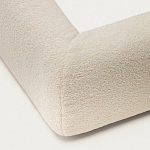 Кровать со съемным бежевым чехлом из ткани букле White Boucle Collection варинант исполнения - 5 | Loft Concept в Перми