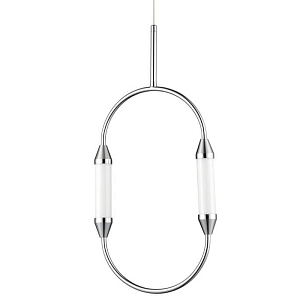 Подвесной светильник Giopato & Coombes CIRQUE Pendant Ellipse Vertical Chrome S