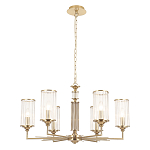 Люстра с 6-ю цилиндрическими стеклянными плафонами Jeanette варинант исполнения - 1 | Loft Concept в Перми