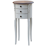 Круглый небольшой комод в стиле прованс Montmartre Provence Chest of Drawers варинант исполнения - 2 | Loft Concept в Перми