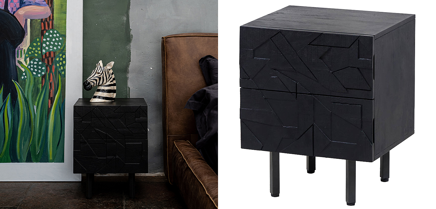 Тумба Polygonal Ornament Nightstand Тумба Polygonal Ornament Nightstand - Loft-Concept в Перми