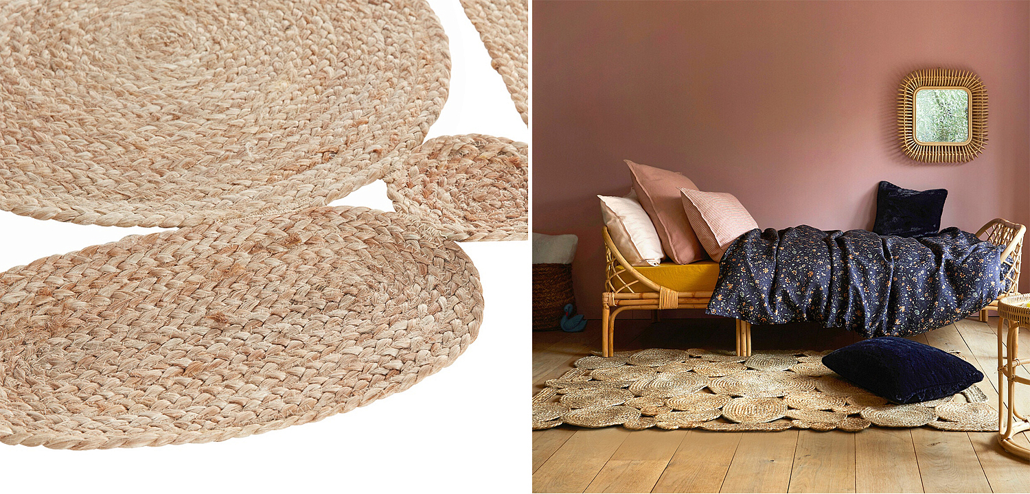 Ковер Carpet Jute Circles 100% джут Ковер Carpet Jute Circles 100% джут - Loft-Concept в Перми
