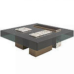 Дизайнерский журнальный стол с квадратной столешницей на 3-х ножках Oloha варинант исполнения - 1 | Loft Concept в Перми