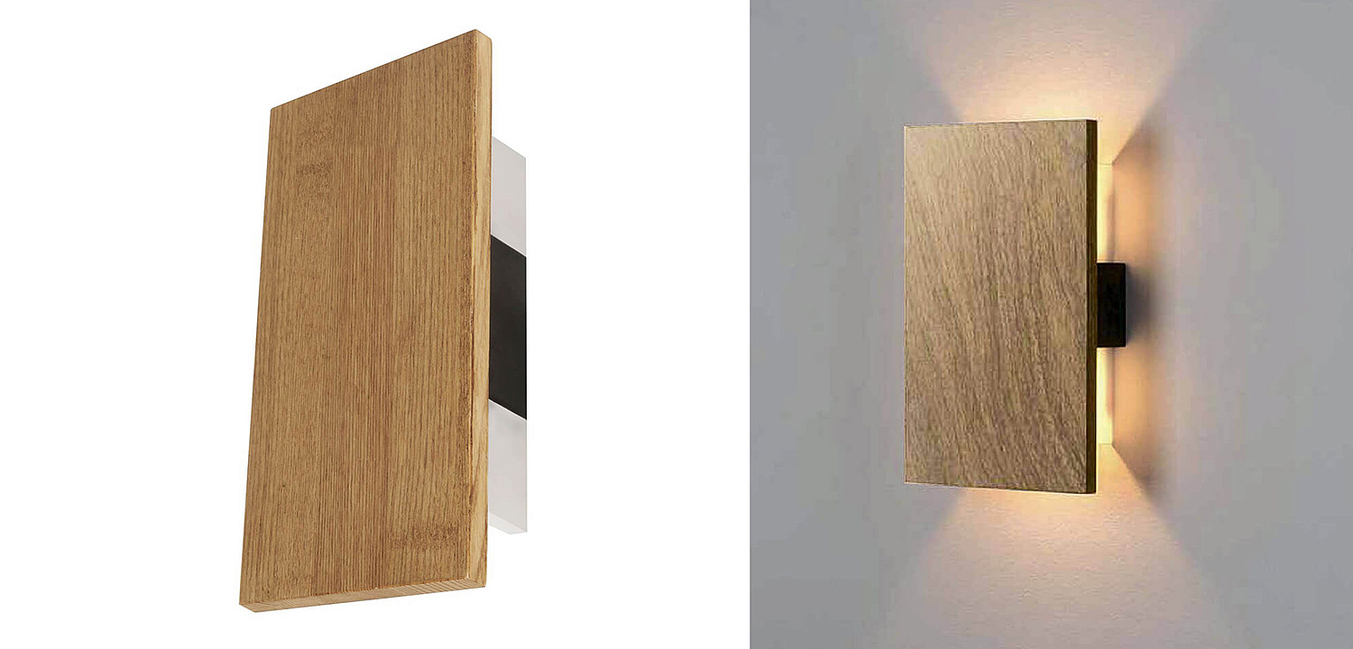 Бра Jordy Wooden Slab Wall Lamp Бра Jordy Wooden Slab Wall Lamp - Loft-Concept в Перми