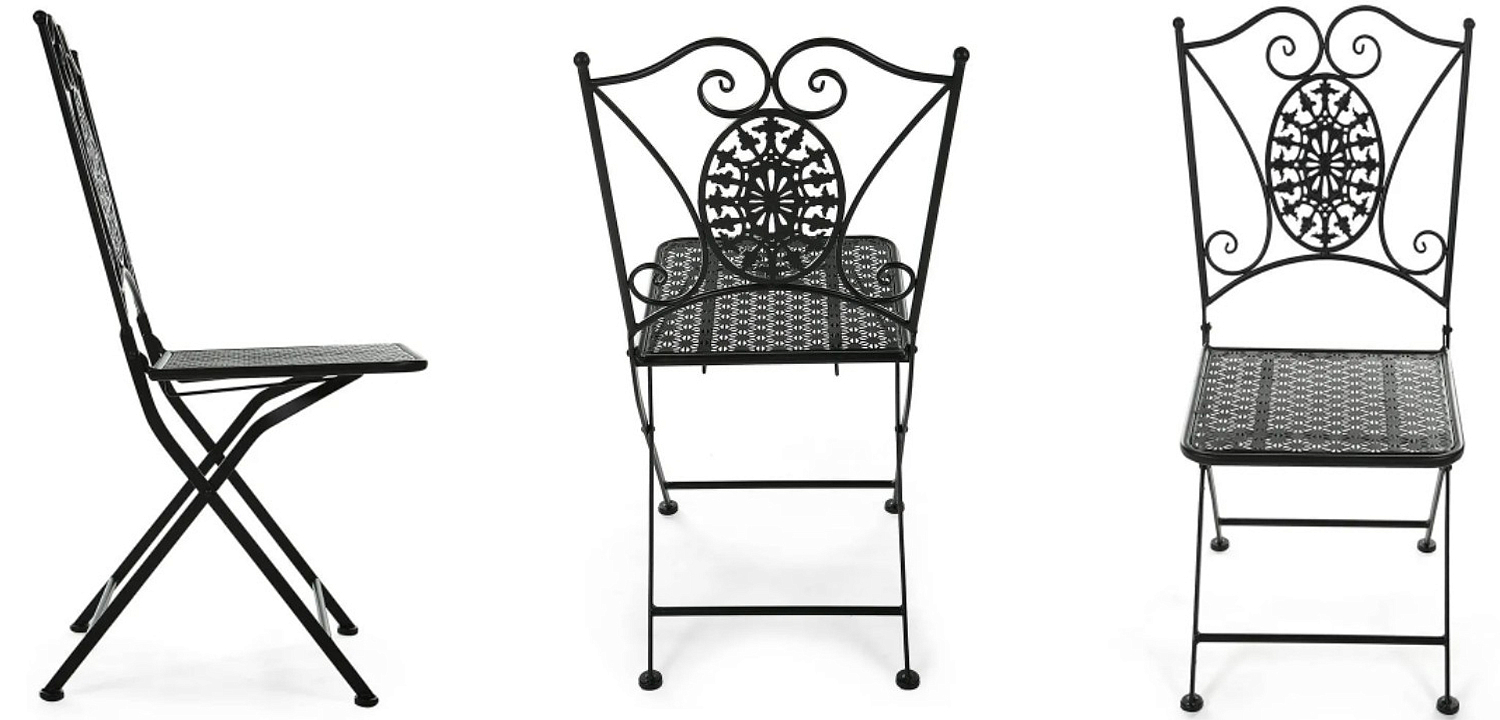 Стул Forged Patterns Eline Black Стул Forged Patterns Eline Black - Loft-Concept в Перми