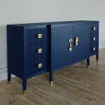 Большой Комод-буфет Elsa Dreams Blue с ящиками варинант исполнения - 3 | Loft Concept в Перми