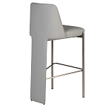 Стул барный серый с обивкой из экокожи Special Support варинант исполнения - 2 | Loft Concept в Перми