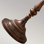 Торшер классического стиля цвета темная бронза с бежевым льяным абажуром Feiss варинант исполнения - 4 | Loft Concept в Перми