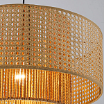 Подвесной светильник с абажуром из плтеного бамбука Light Inside the Cell варинант исполнения - 6 | Loft Concept в Перми