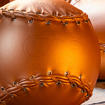 Дизайнерский кожаный пуф в виде бейсбольного мяча Poltronova Joe Ball Pouf варинант исполнения - 8 | Loft Concept в Перми