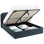 Двуспальная кровать с подъемным механизмом Mathise Bed Deep Blue варинант исполнения - 4 | Loft Concept в Перми