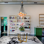 Люстра с 15-ю белыми  плафонами с золотой внутренней поверхностью Hinkley варинант исполнения - 4 | Loft Concept в Перми