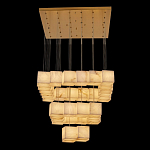 Люстра подвесная с квадратными плафонами из натурального камня Glowing Spheres варинант исполнения - 7 | Loft Concept в Перми