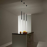 Подвсеной светильник светодиодный металлический цилиндрической формы Высота 100 см Trumpet tube варинант исполнения - 5 | Loft Concept в Перми