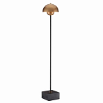 Торшер с куполообразным абажуром на чёрном мраморном основании Riverside Floor Lamp варинант исполнения - 2 | Loft Concept в Перми