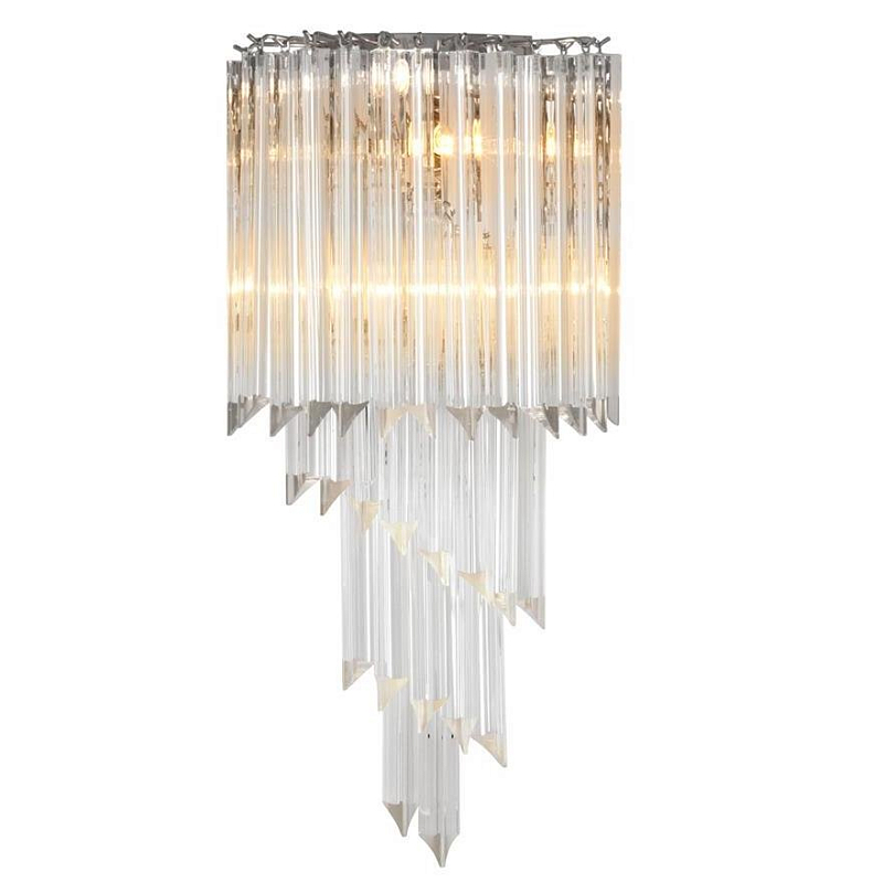 Бра Eichholtz Wall Lamp Marino Никель Прозрачное Стекло в Перми | Loft Concept 