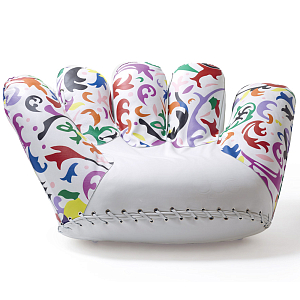 Дизайнерское кресло в форме руки Poltronova Joe Bloom Armchair
