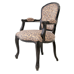 Полукресло с мягкой обивкой из льна на 4-х ножках из массива березы Gladys Armchair варинант исполнения - 3 | Loft Concept в Перми