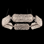 Люстра кольцевая с текстурным природным рисунком IceFlame варинант исполнения - 7 | Loft Concept в Перми