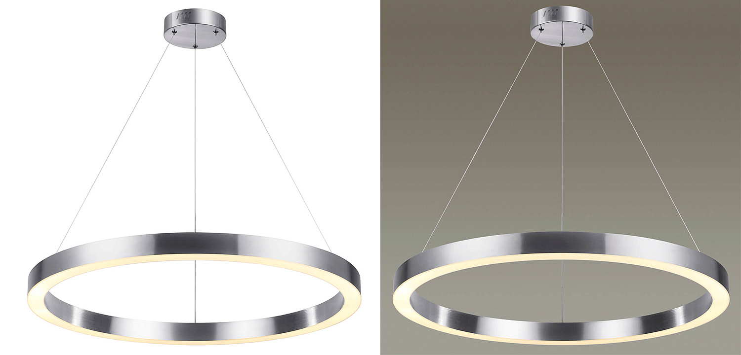Подвесной светильник Nickel Ribbon Ring 80 Подвесной светильник Nickel Ribbon Ring 80 - Loft-Concept в Перми