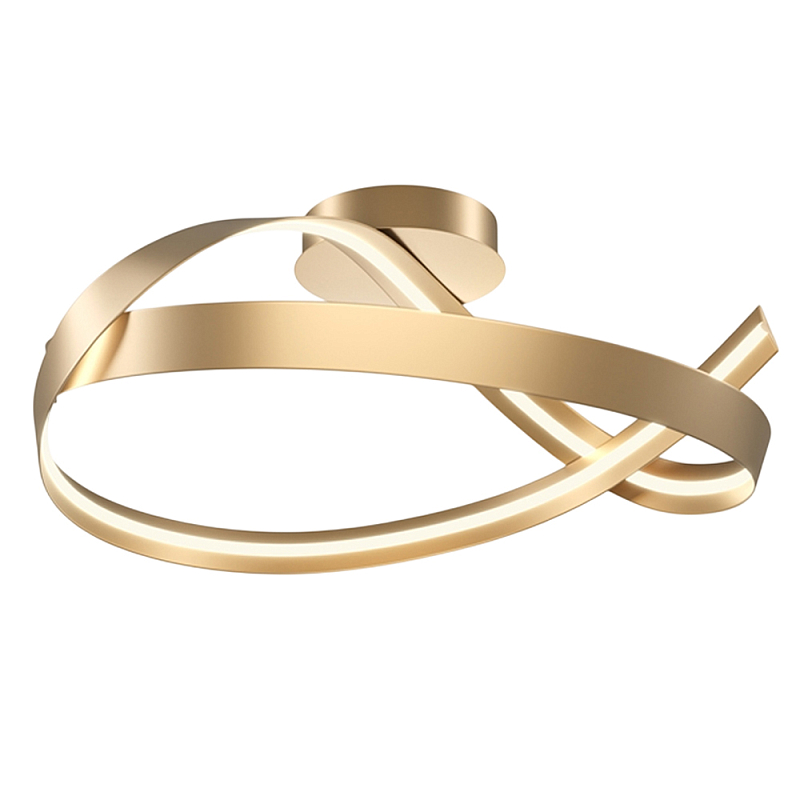 Потолочный светильник Plons 3000К 34Вт Латунь Белый в Перми | Loft Concept 