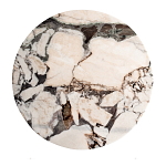 Столик журнальный с круглой мраморной столешницей Unique Stone Design варинант исполнения - 2 | Loft Concept в Перми