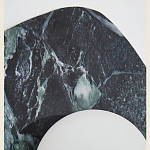 Бра с каменным основанием и плафоном из стекла в форме шара Shaw Marble Lighting варинант исполнения - 3 | Loft Concept в Перми