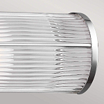 Бра для ванных комнат горизонтальное с 2-мя прозрачными рифлеными цилиндрическими плафонами Feiss варинант исполнения - 4 | Loft Concept в Перми