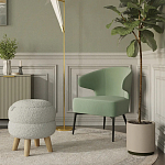 Современное мягкое кресло на металлических ножках Rakush Pistachio варинант исполнения - 8 | Loft Concept в Перми