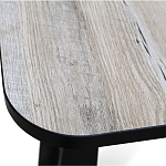 Стол обеденный раздвижной с прямоугольной бежевой столешницей Magali варинант исполнения - 5 | Loft Concept в Перми