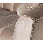 Диван трехместный велюровый серый Island of Comfort варинант исполнения - 3 | Loft Concept в Перми