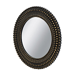 Зеркало круглое с текстурированным дизайном рамы Helios варинант исполнения - 2 | Loft Concept в Перми