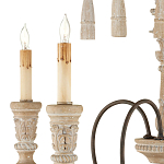 Люстра с состаренными резными элементами Big Graceful Profile варинант исполнения - 1 | Loft Concept в Перми