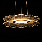 Люстра с прозрачным волнистым плафоном в форме цветка Ethereal Bloom варинант исполнения - 7 | Loft Concept в Перми