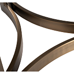 Столик журнальный с круглой мраморной столешницей Unique Stone Design варинант исполнения - 5 | Loft Concept в Перми