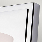 Бра для ванных комнат с белым цилиндрическим плафоном на прямоугольном основании цвета хром Feiss варинант исполнения - 2 | Loft Concept в Перми