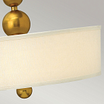 Люстра подвесная с белым тканевым цилиндрическим абажуром и декоративными шарами Hinkley варинант исполнения - 11 | Loft Concept в Перми