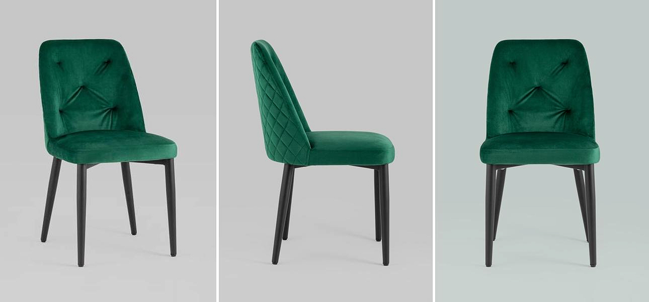Стул Emma Chair Зеленый Велюр Стул Emma Chair Зеленый Велюр - Loft-Concept в Перми