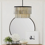 Люстра круглая с подвесками из натурального перламутра Nacre варинант исполнения - 2 | Loft Concept в Перми