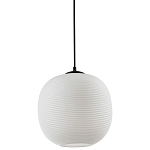 Подвесной светильник со стеклянным рельефным плафоном белый Perforated Glass 25 варинант исполнения - 1 | Loft Concept в Перми