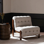 Кресло с деревянным каркасом и обивкой из ткани букле Medieval Furniture варинант исполнения - 2 | Loft Concept в Перми