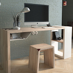 Письменный стол прямоугольный с полочкой под столешницей EcoComb варинант исполнения - 2 | Loft Concept в Перми