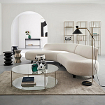 Приставной стол из сплава алюминия Solaris варинант исполнения - 3 | Loft Concept в Перми