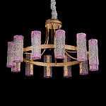 Люстра круглая с текстурными цилиндрическими плафонами Glimpse варинант исполнения - 2 | Loft Concept в Перми