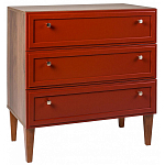 Комод красный из массива бука с 3-мя ящиками Wenge Light варинант исполнения - 1 | Loft Concept в Перми